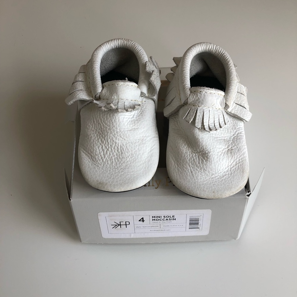 Freshly Picked Glow in the Dark Moccasins size 4